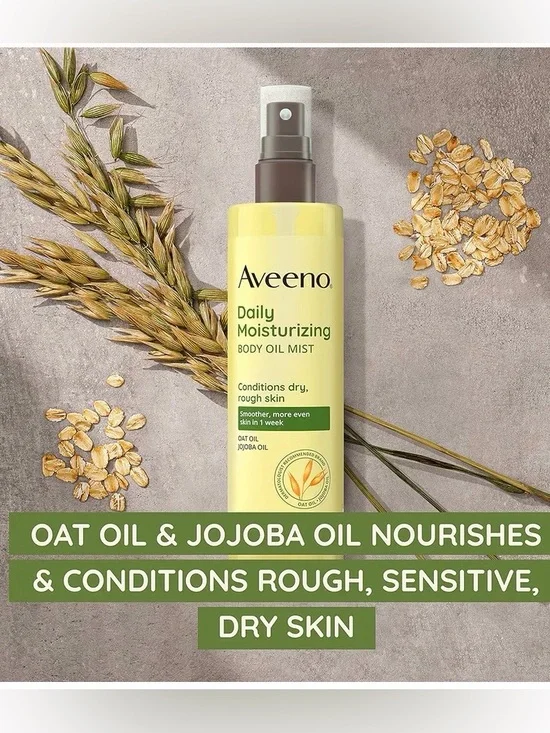 Aveeno Daily Moisturizing Dry Body Oil Mist with Oat & Jojoba - Picture 2 of 7